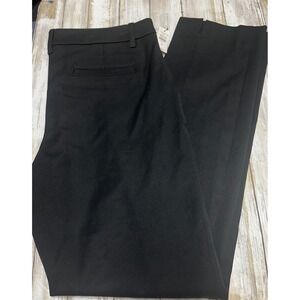 Talbots Curvy Black Straight Leg Stretch trouser Pants Size 8 NWT